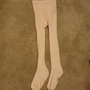 Toddler girl tights pink